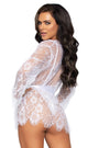 Lace Teddy and Robe Set