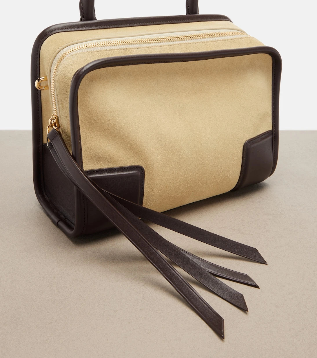 Loewe - Amazona 180 Small suede top-handle bag