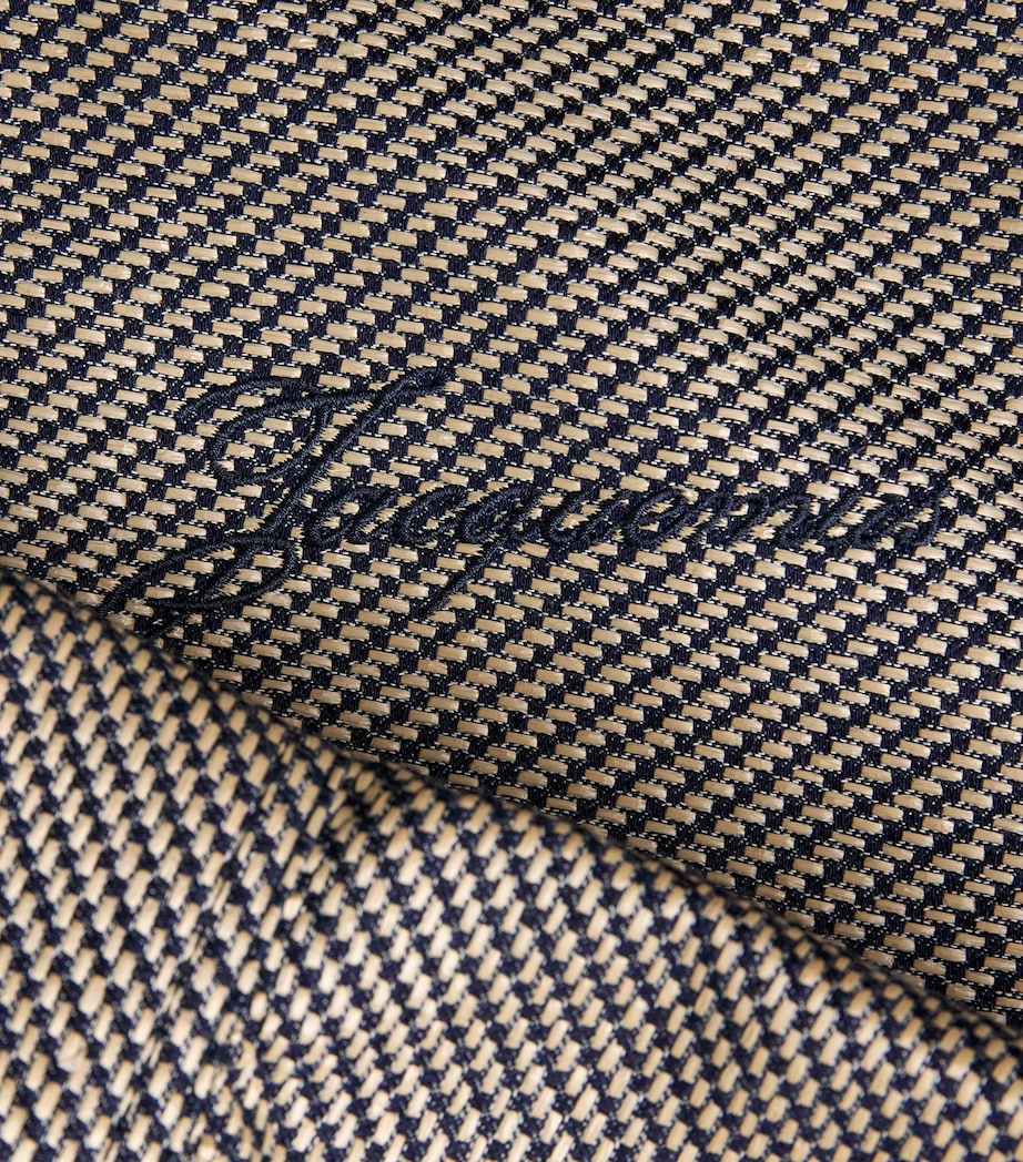 Jacquemus Navy Cotton-Blend Logo Jacket