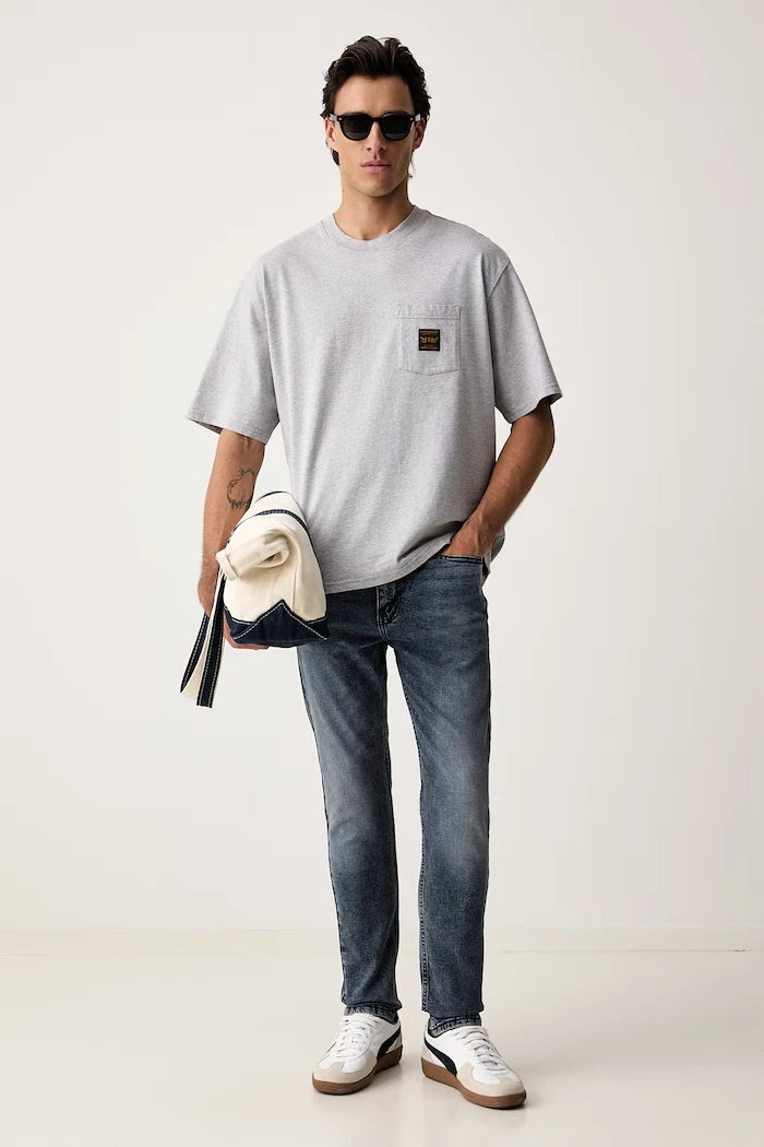 Levi's pamuklu erkek SS WORKWEAR PKT tişört