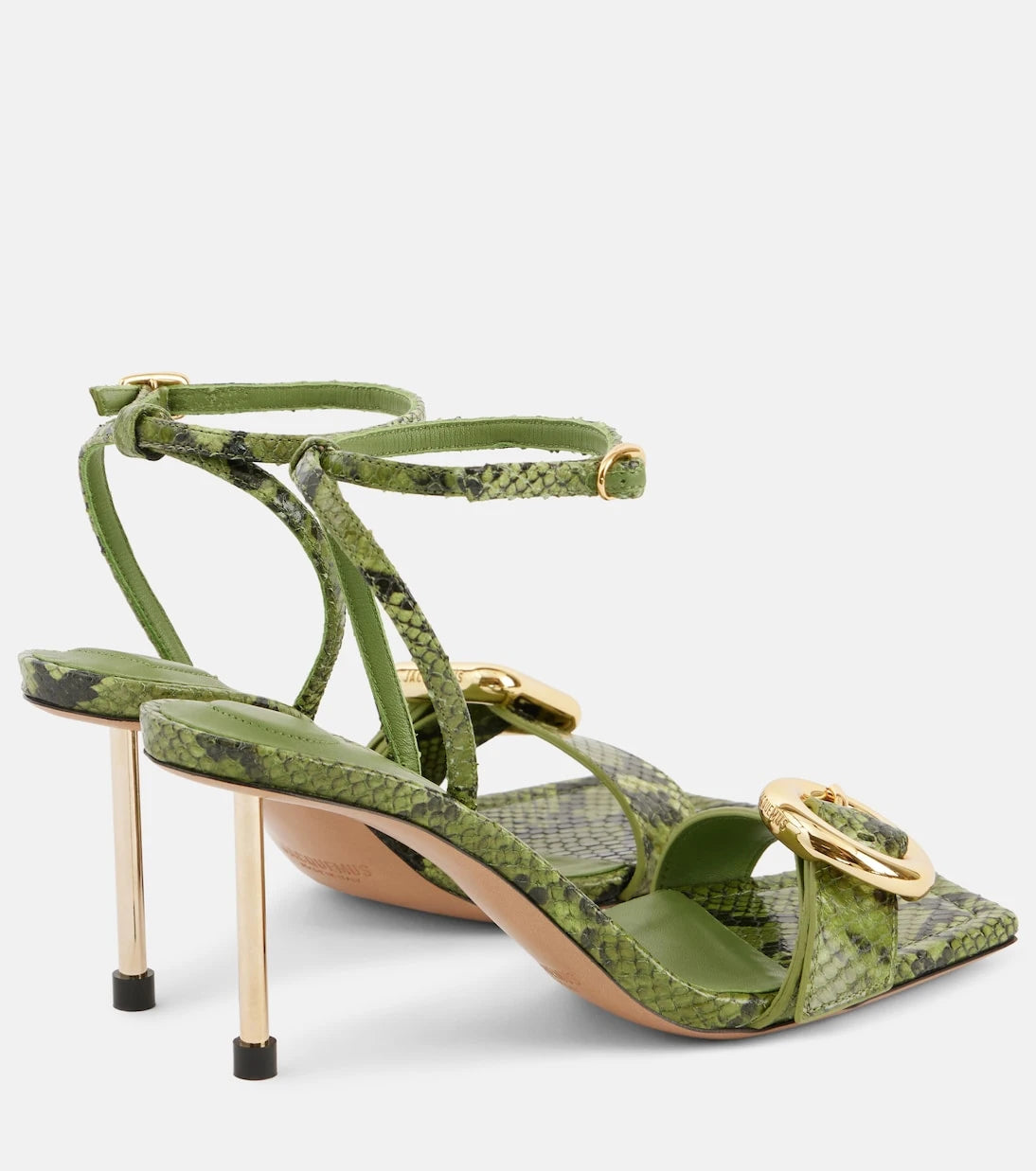 Jacquemus - Les Sandales Regalo croc-effect leather sandals