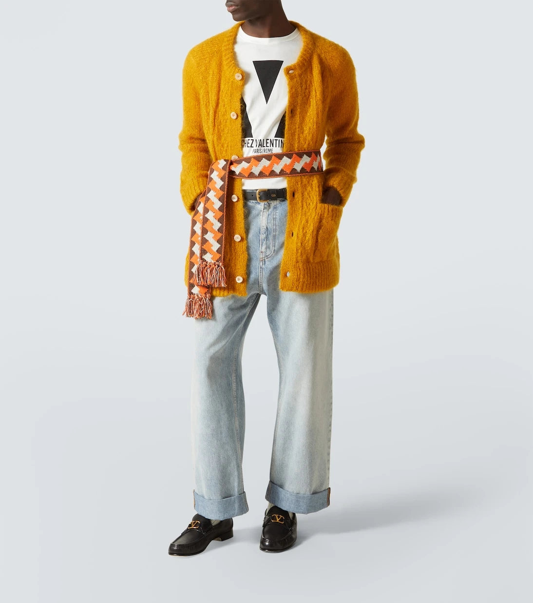 Valentino - High-rise straight jeans