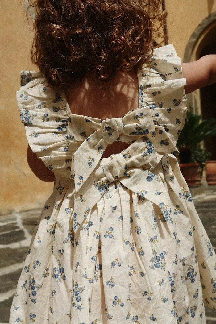 Konges Sløjd CIANNA DRESS GOTS Çocuk Pamuk Elbise