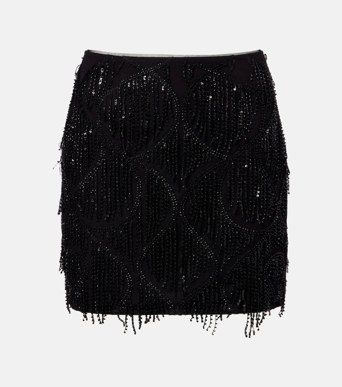 Rotate - Vika fringed sequined miniskirt