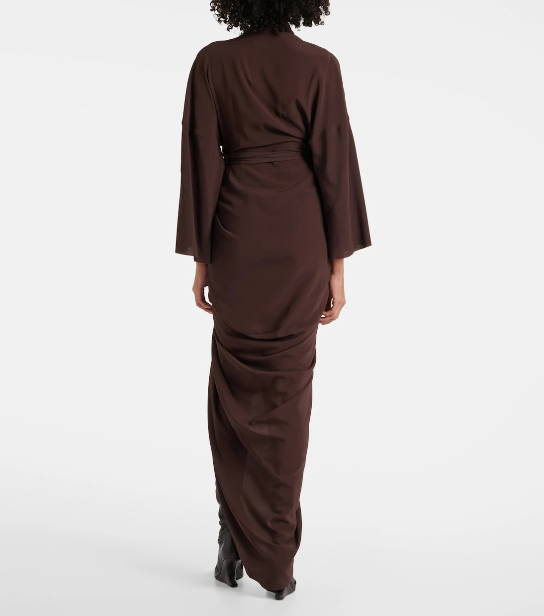 Rick Owens - Satin wrap gown