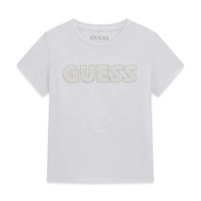 Guess Çocuklar için pamuklu elastanlı tişört