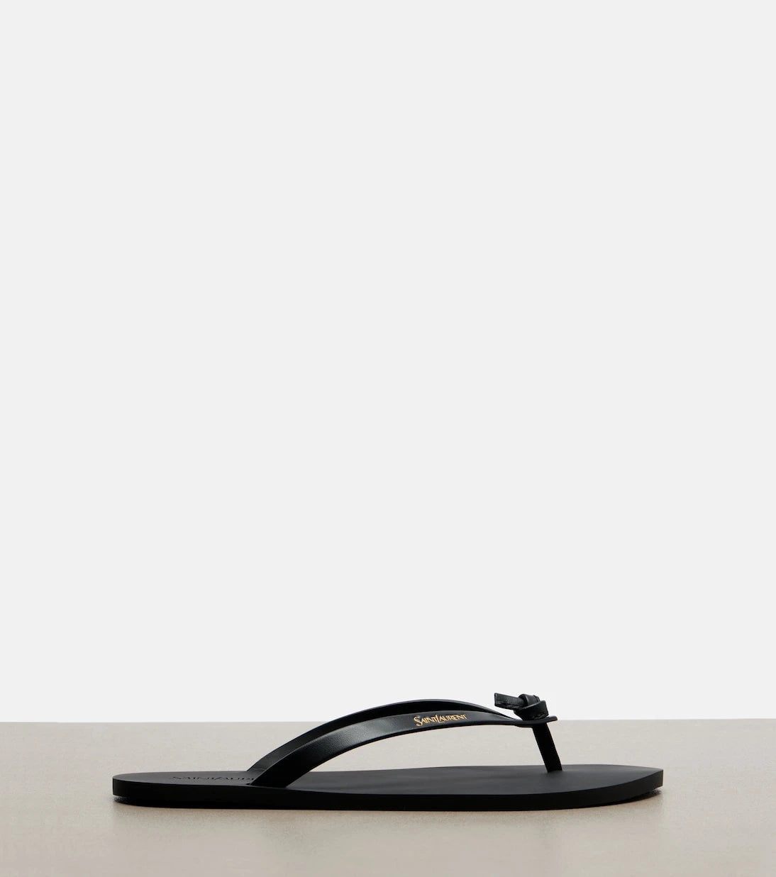 Saint Laurent - Pool leather thong sandals