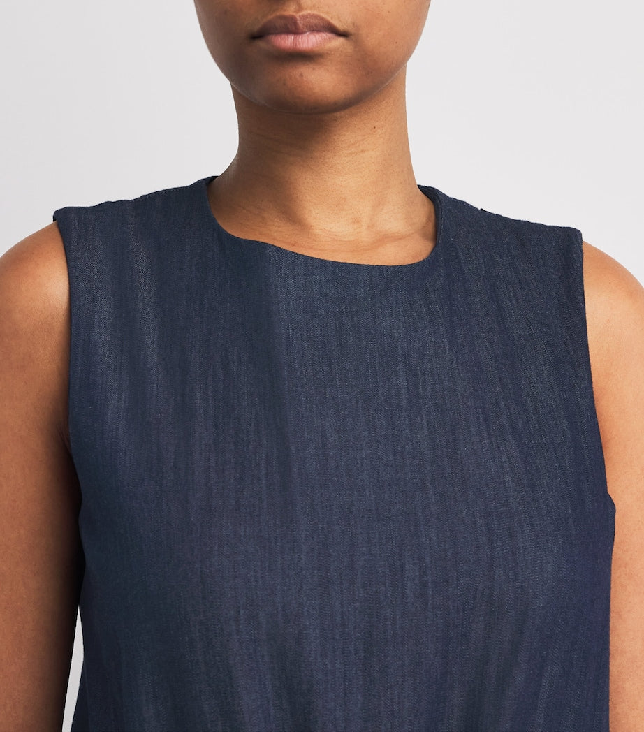 Max Mara Blue Denim Denise Jumpsuit