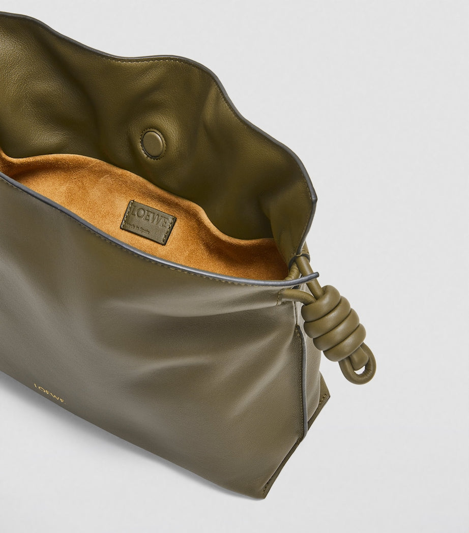 Green Leather Flamenco Purse