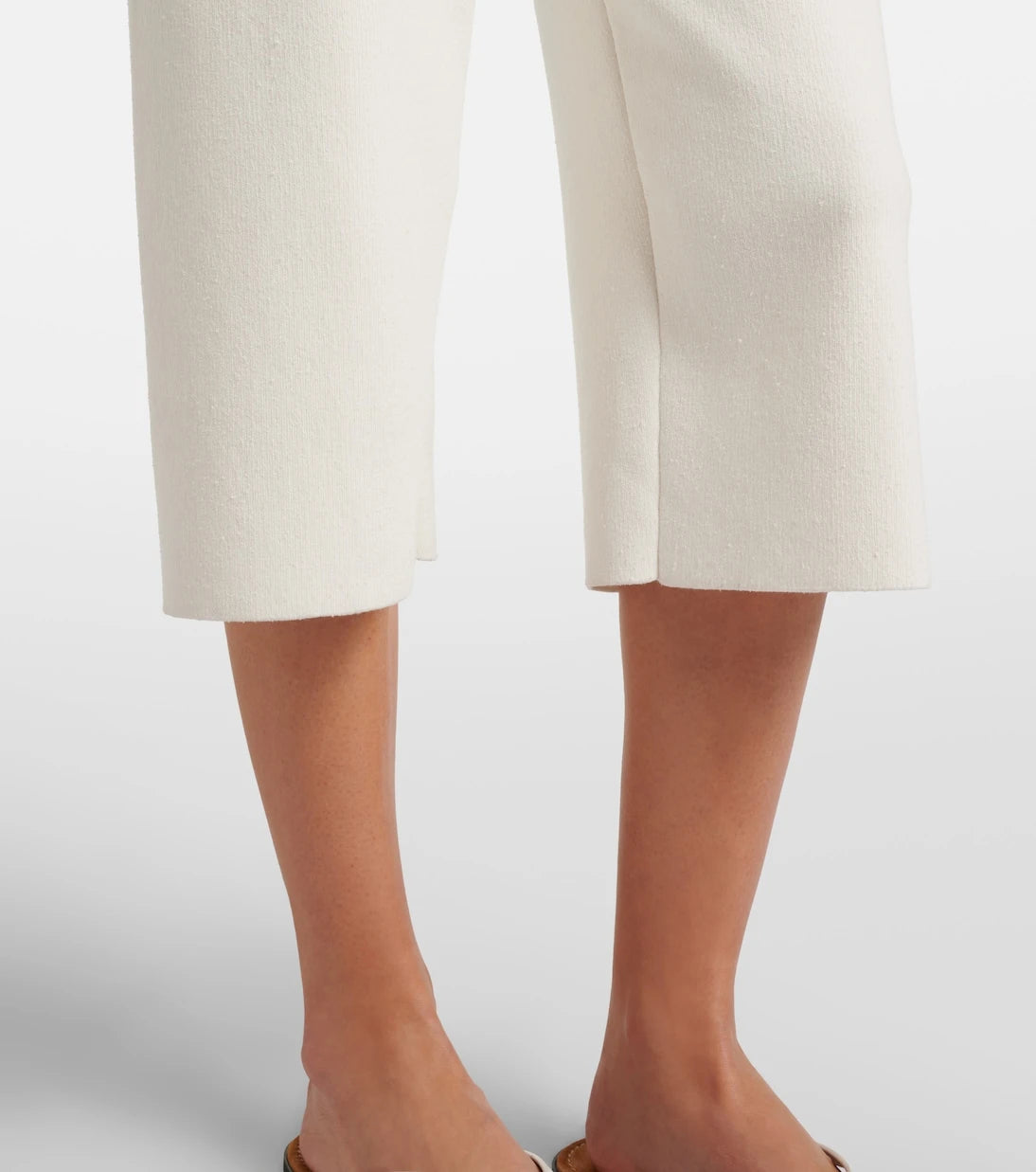 The Row - Ozias cotton and silk cropped sweatpants
