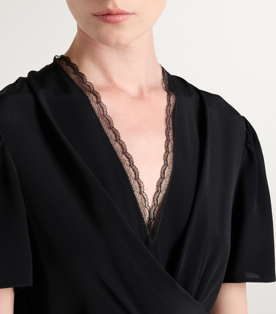 Prada Black Marocain Midi Dress