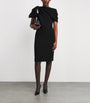 Max Mara Black Asymmetric Bow Mini Dress