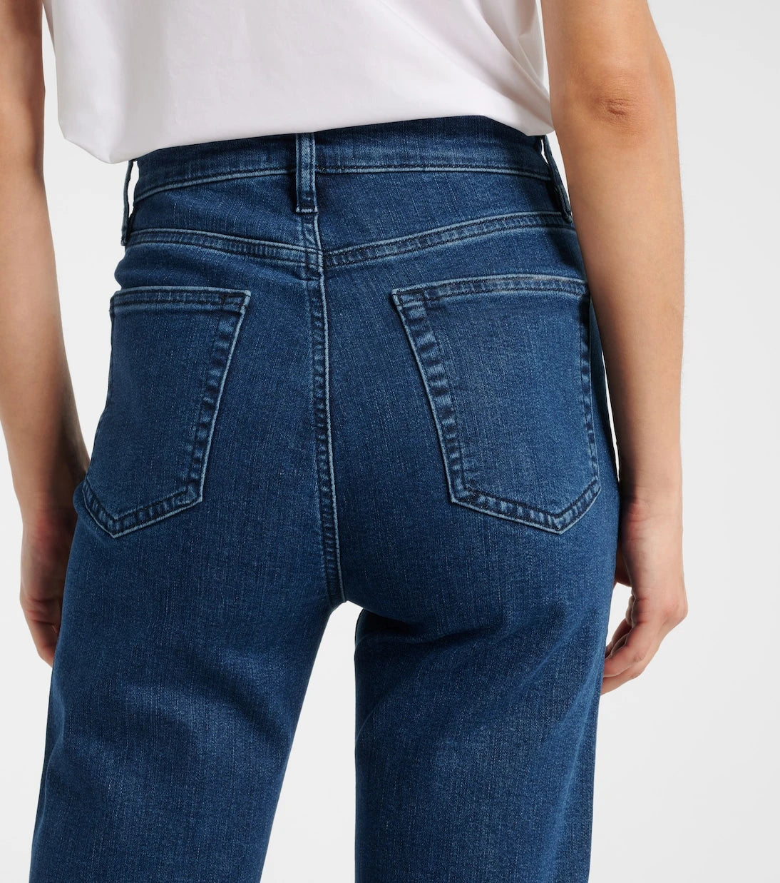 Frame - Icon cropped mid-rise straight jeans