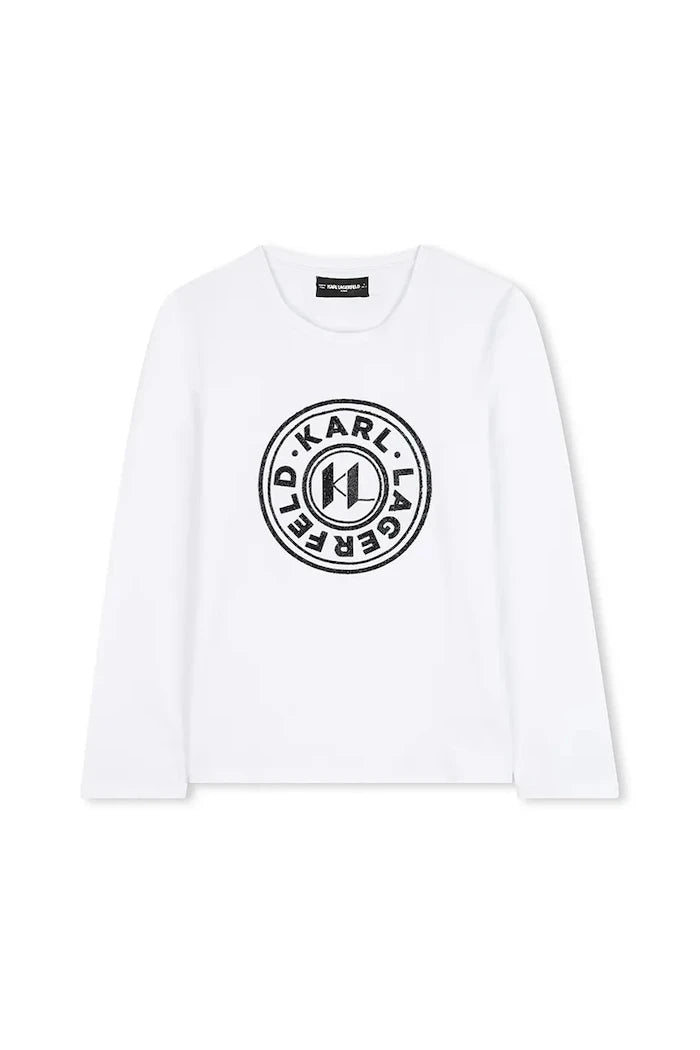 Детска блуза с дълги ръкави Karl Lagerfeld