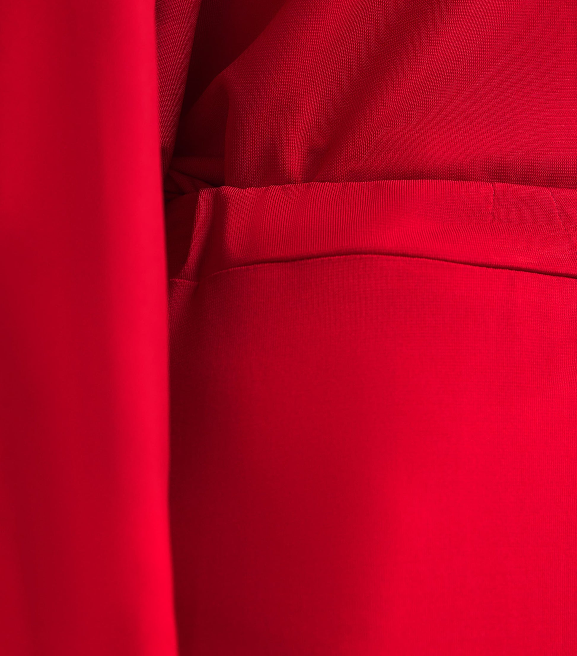 House Of Dagmar Red Jersey Maxi Skirt