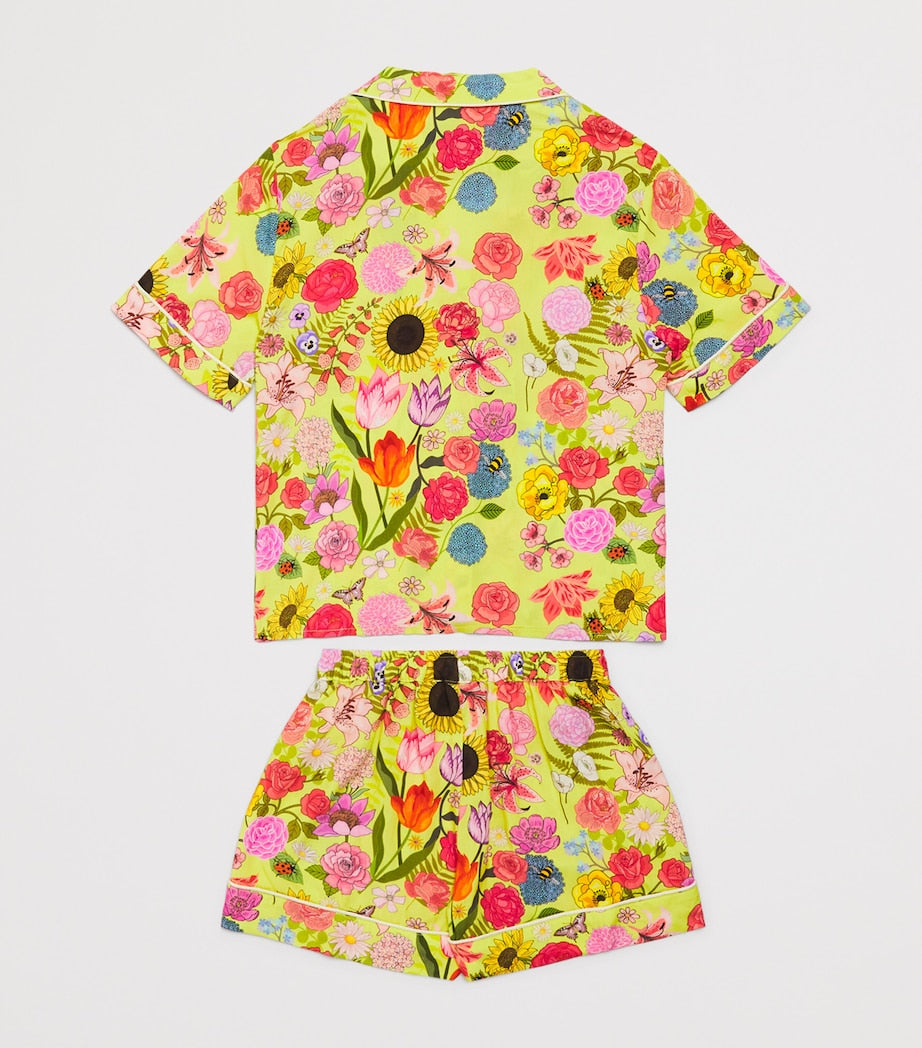 KAREN MABON KIDS Florist Print Short Pyjama Set (2-13 Years)