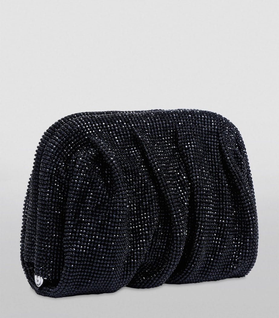 Benedetta Bruzziches Black Embellished Venus La Petite Clutch Bag