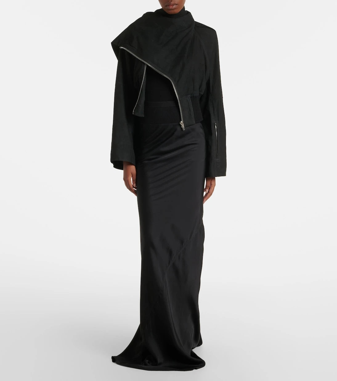 Rick Owens - Coda draped satin maxi skirt