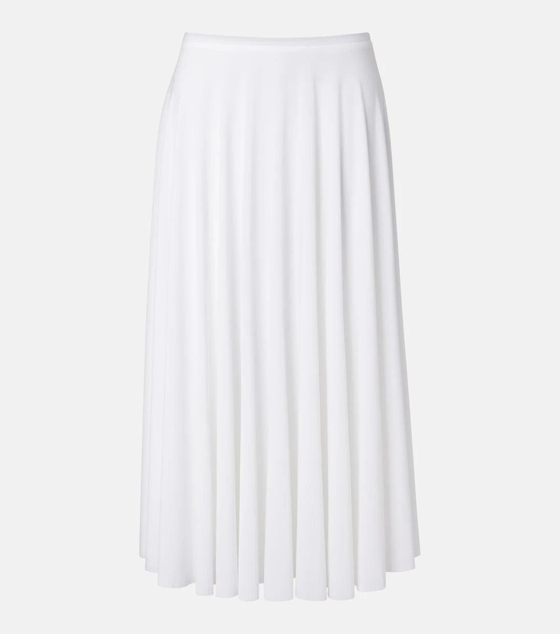 Norma Kamali - Pleated jersey midi skirt