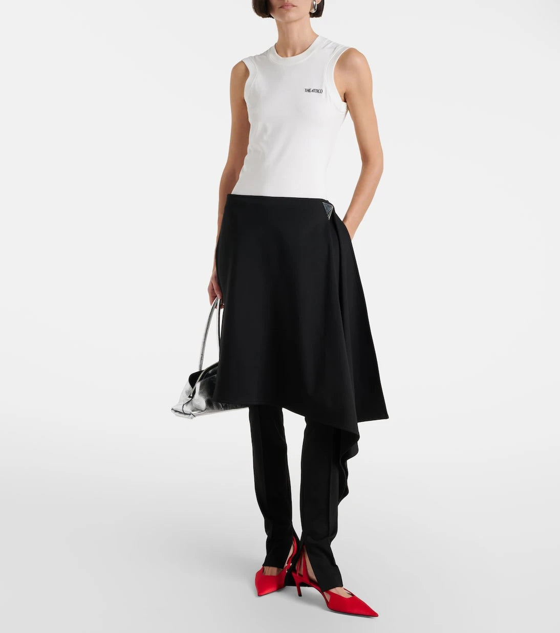 The Attico - Draped slim pants