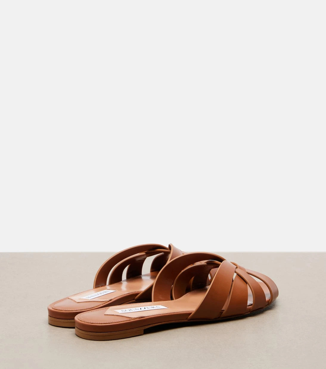 Aquazzura - Copacabana leather slides
