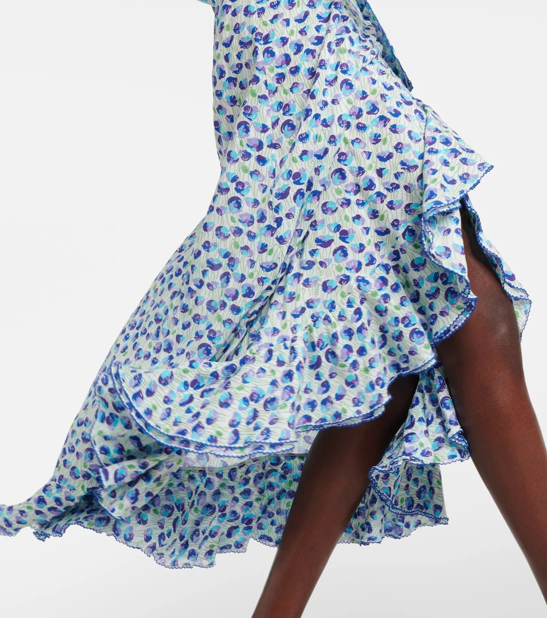 Poupette St Barth - Triny printed ruffled midi dress