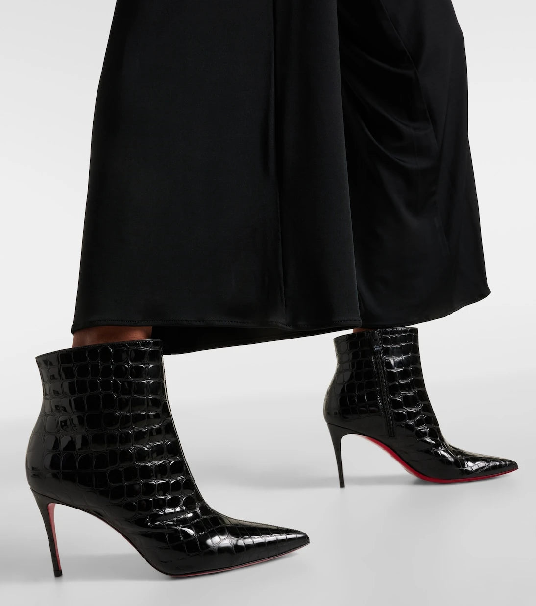Christian Louboutin - So Kate 85 croc-effect ankle boots