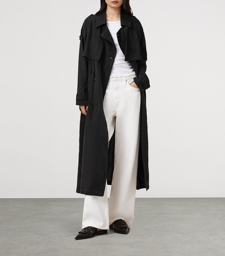 Black Linnie Trench Coat