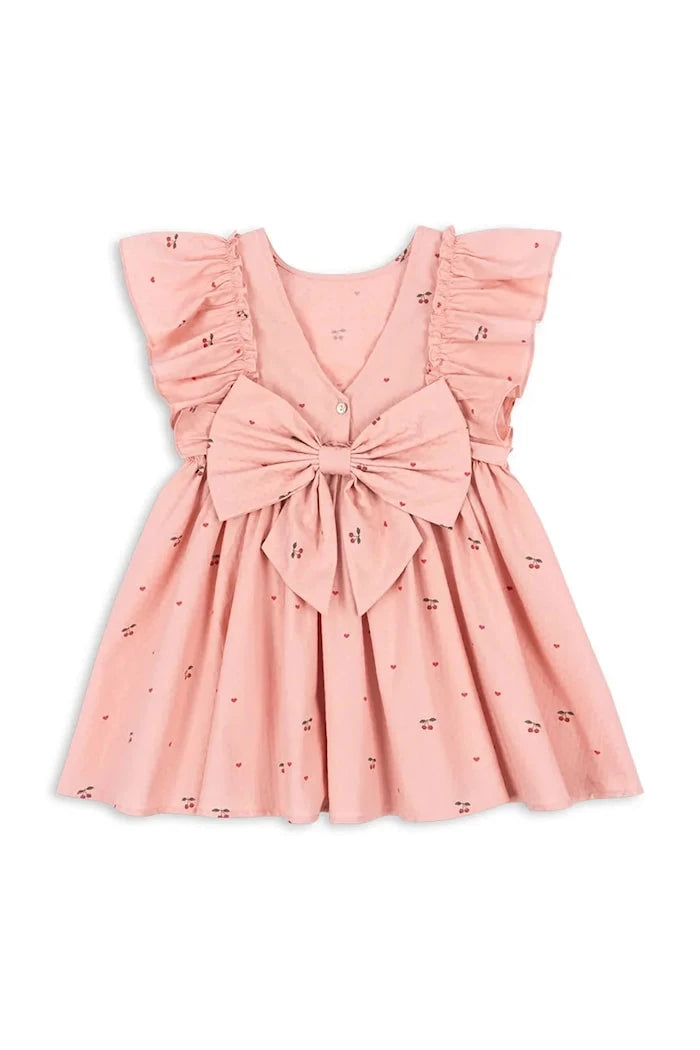 Konges Sløjd pamuk elbise EVIA FRILL DRESS GOTS