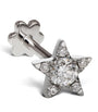 Maria Tash White Gold and Diamond Star Threaded Stud Earring (5.5mm)