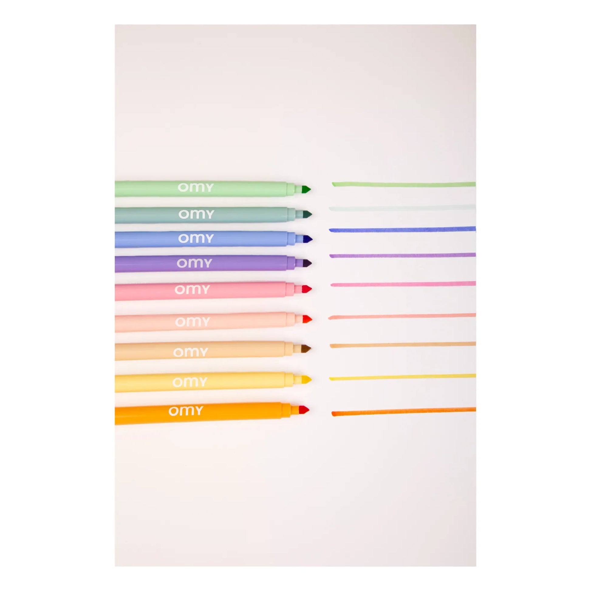 Omy - 9 Pastel felt-tip pens | Purple