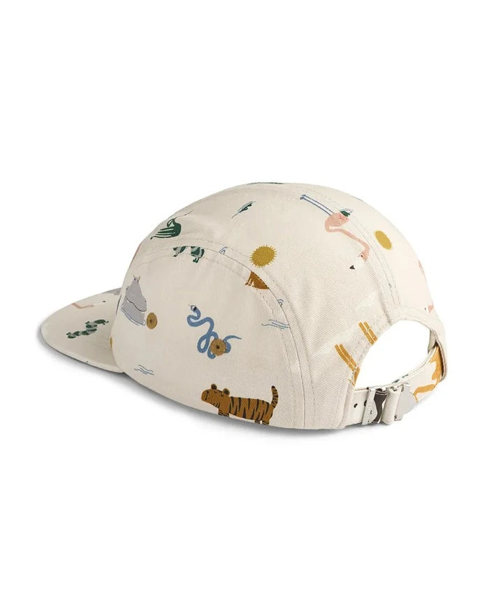 Liewood Rory Printed Cap Çocuk Pamuklu Vizörlü Şapka