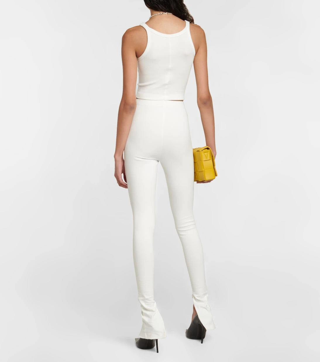 Wardrobe.NYC - x Hailey Bieber HB cropped cotton-blend tank top