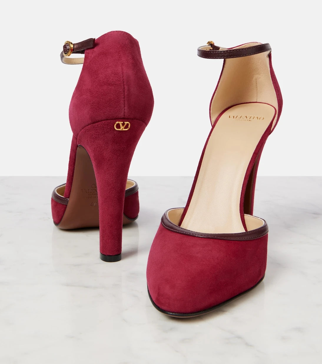 Valentino Garavani - Hi Dolly 105 suede pumps