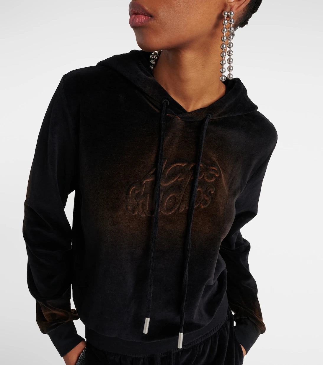 Acne Studios - Faro cotton-blend velvet hoodie