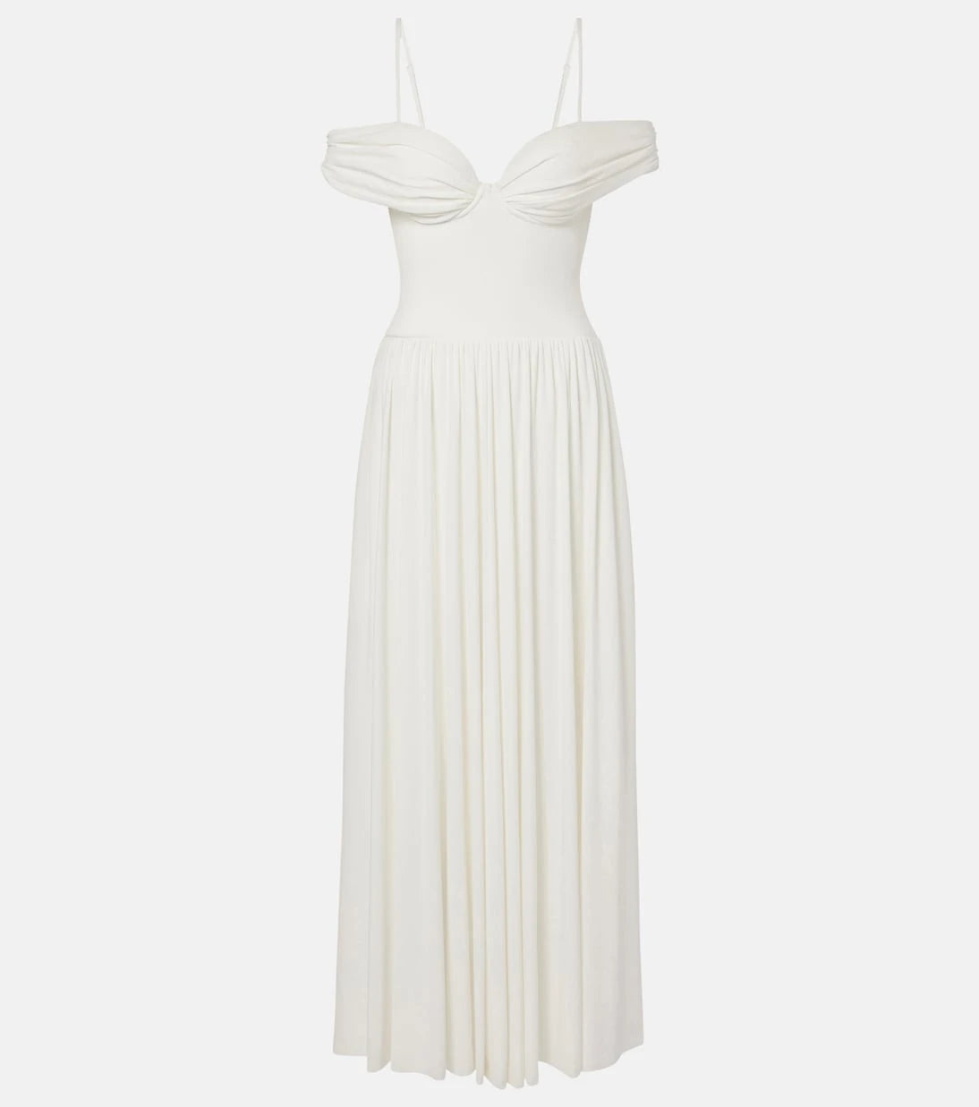 Simkhai - Amarantha draped jersey maxi dress