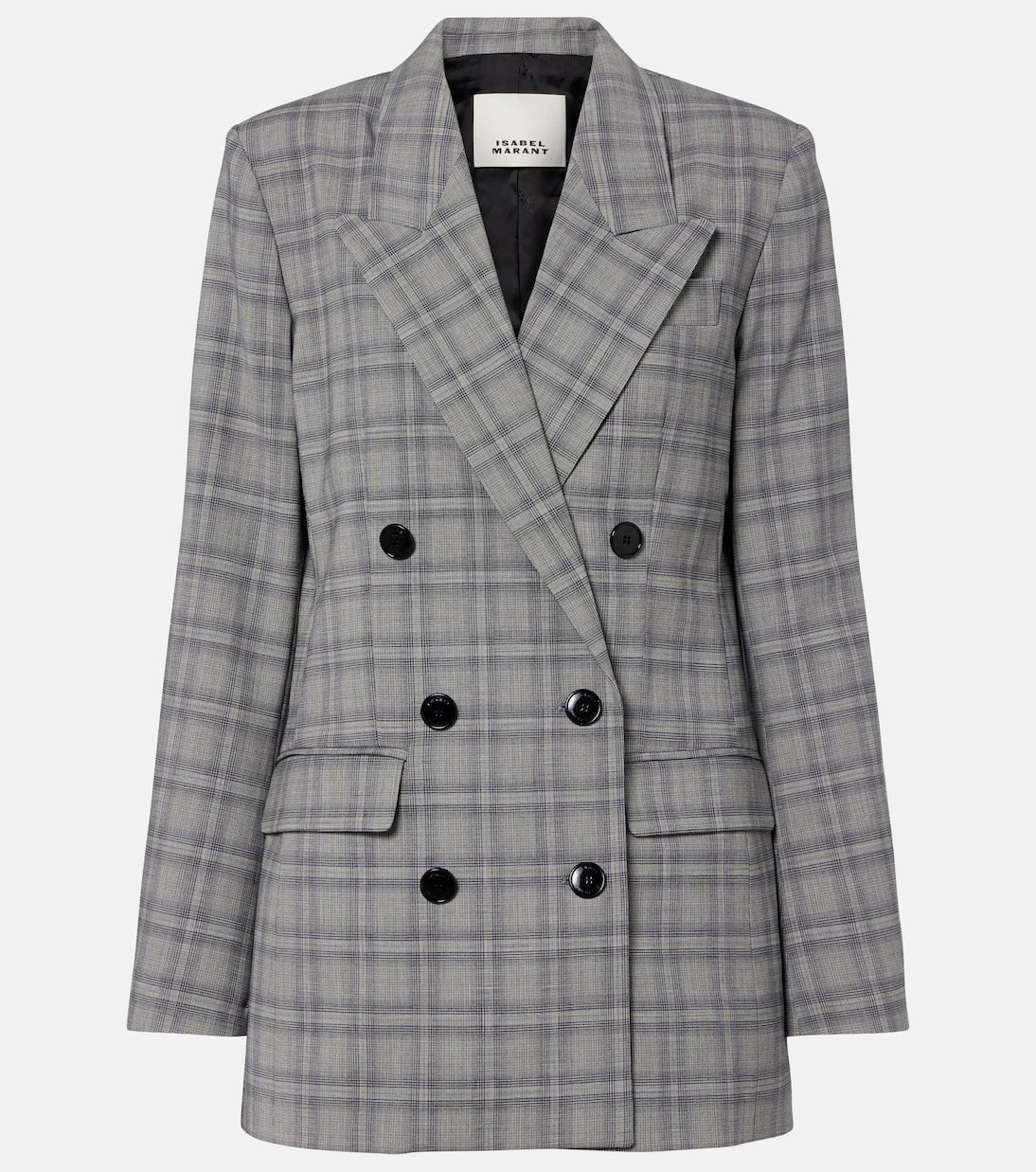 Isabel Marant - Jevima Prince of Wales check wool-blend jacket