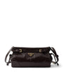Prada Brown Small Leather Bonnie Shoulder Bag