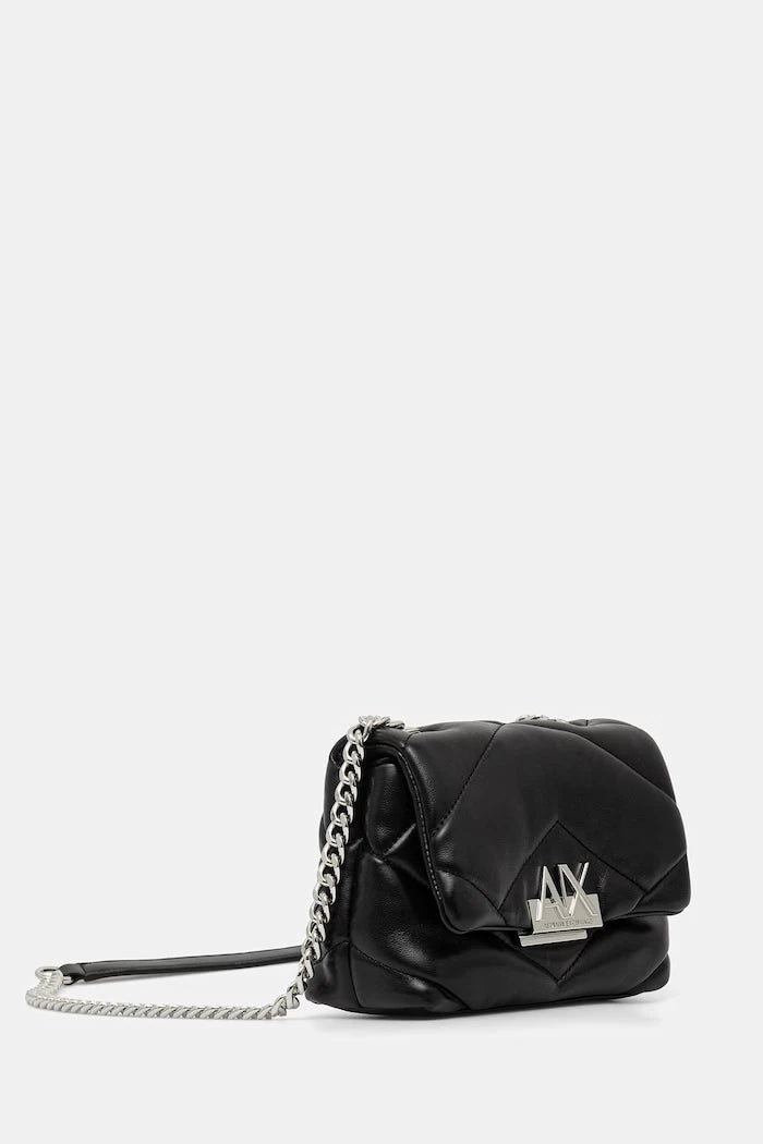 Armani Exchange kadın crossbody çanta, suni deriden