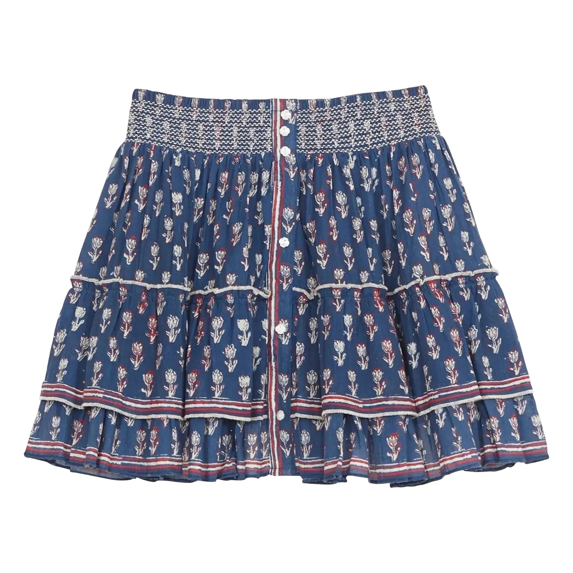 M.A.B.E. - Ari Coton skirt | Indigo