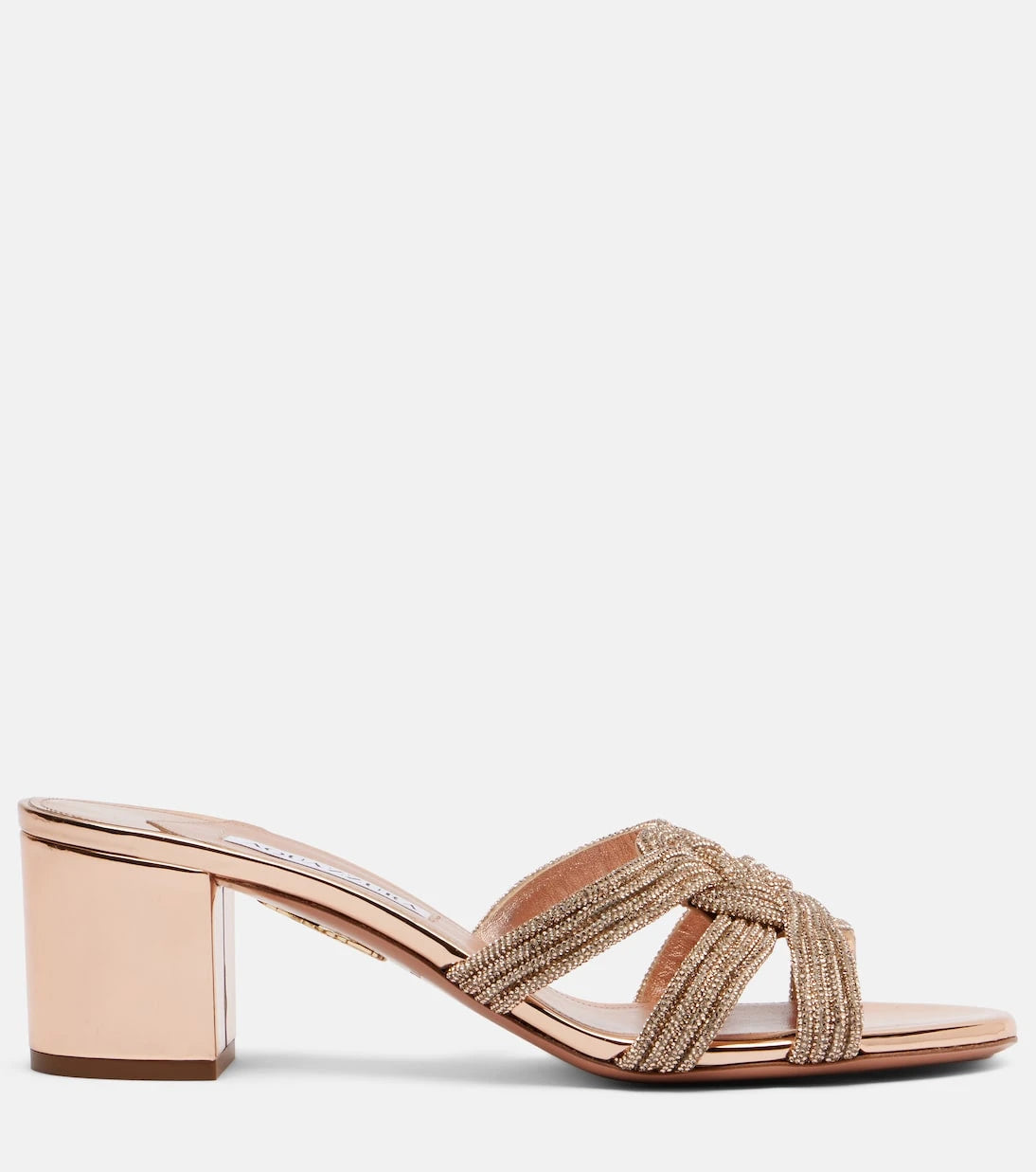 Aquazzura - Felix embellished leather sandals