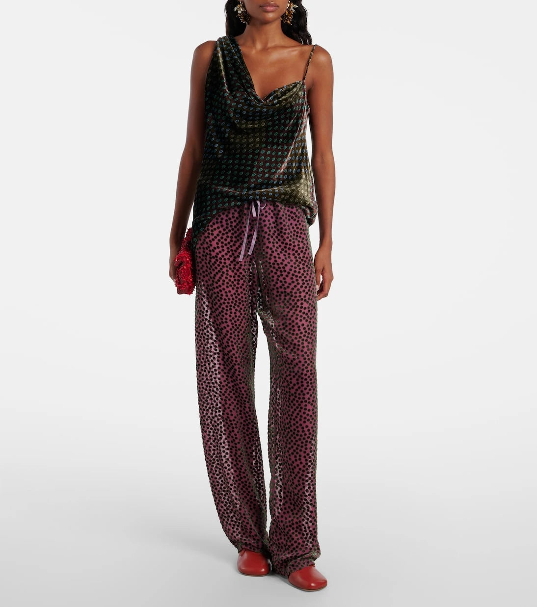 Dries Van Noten - Polka-dot straight pants