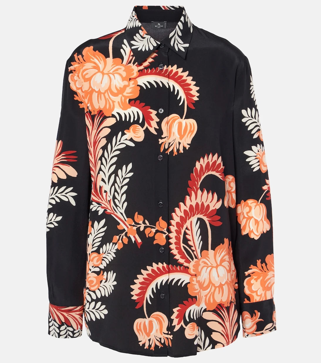 Etro - Printed silk crêpe de chine blouse
