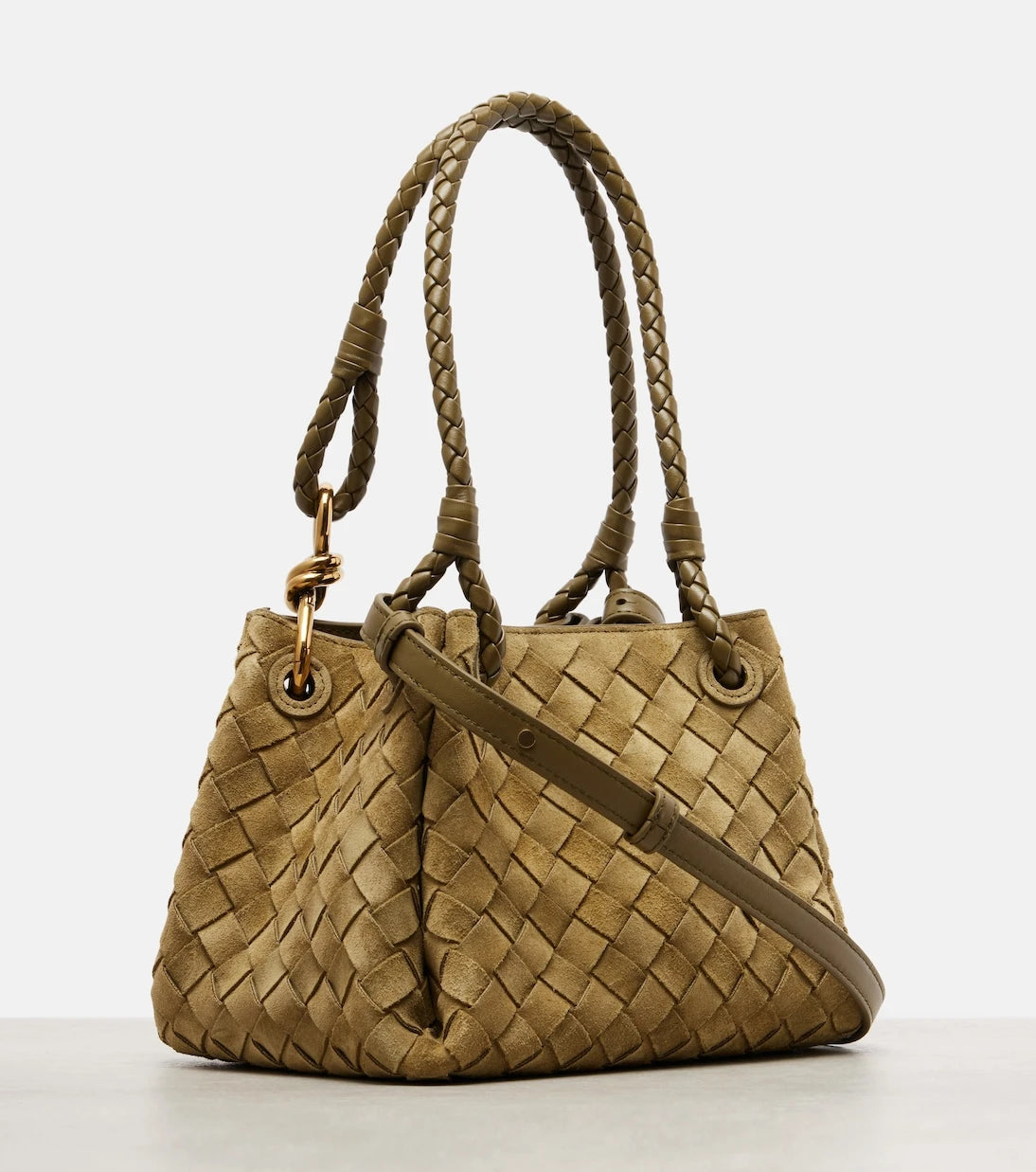 Bottega Veneta - Parachute Small suede shoulder bag