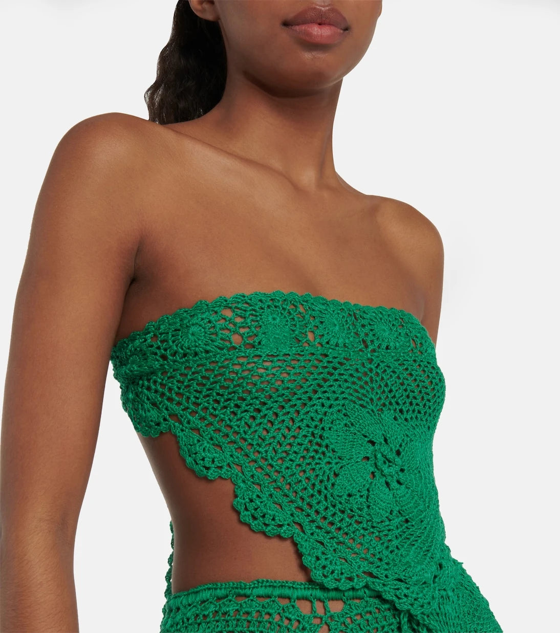 Anna Kosturova - Triangular crochet top