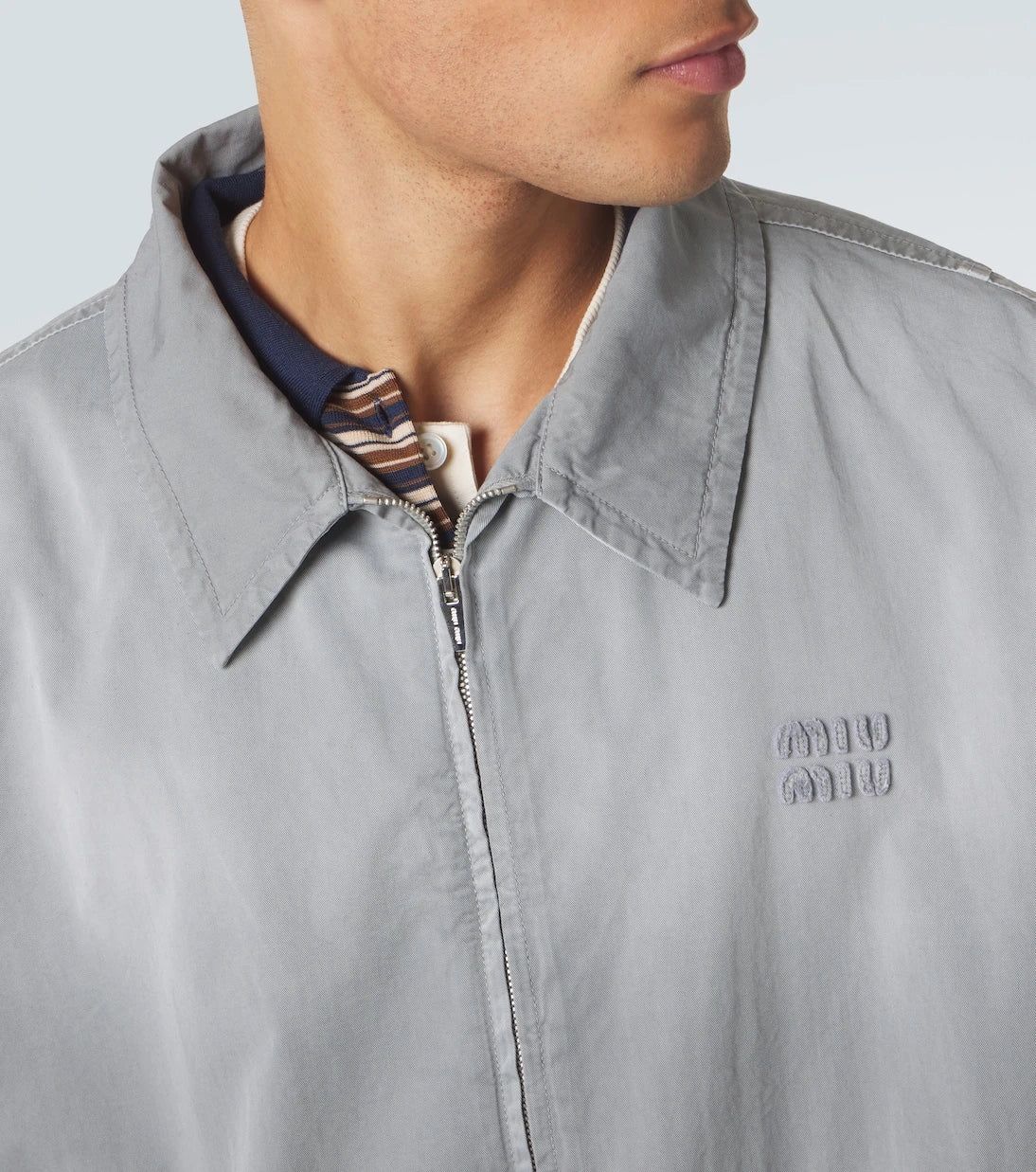 Miu Miu - Cotton gabardine blouson jacket