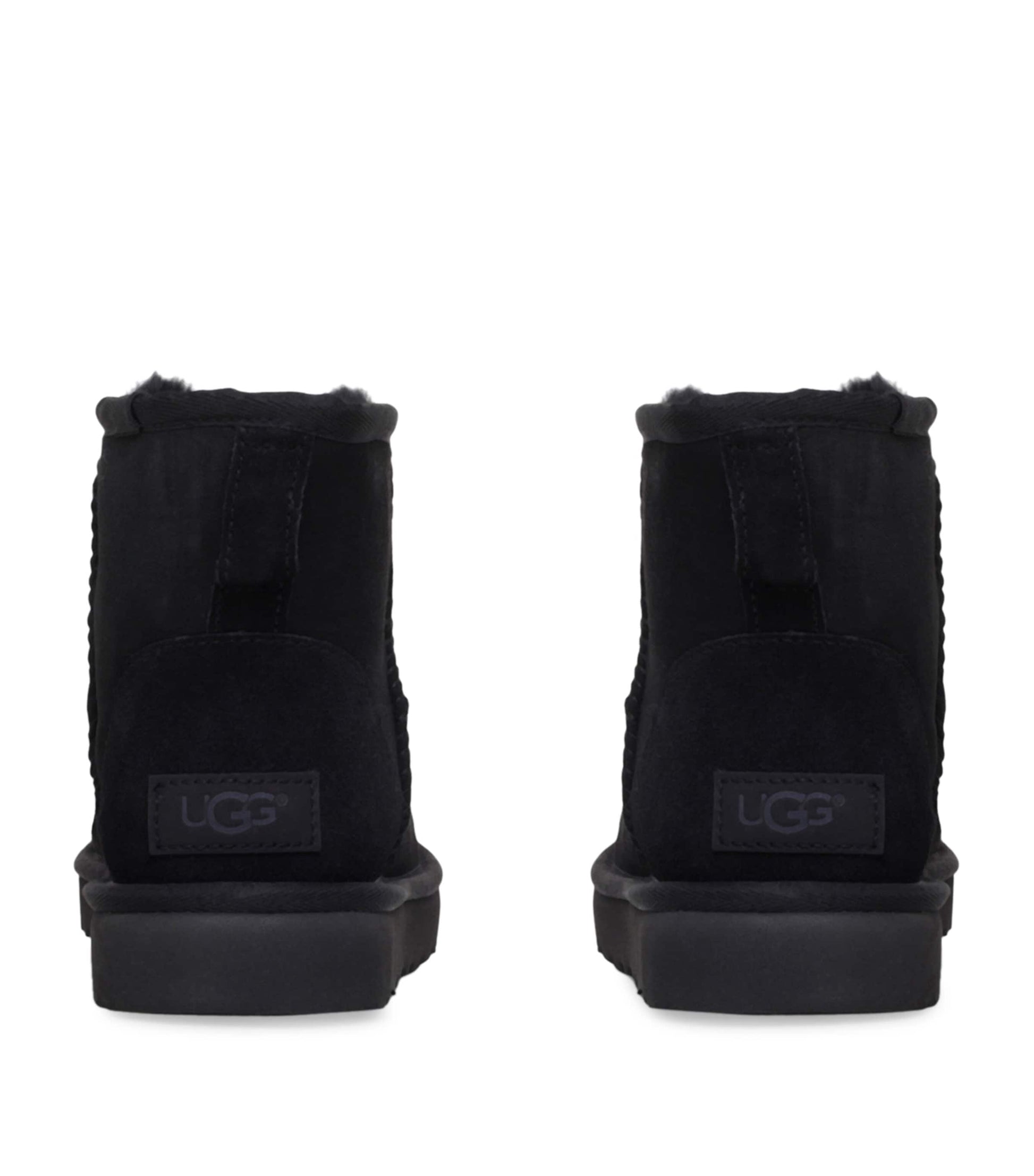 Black Classic Mini Suede Boots