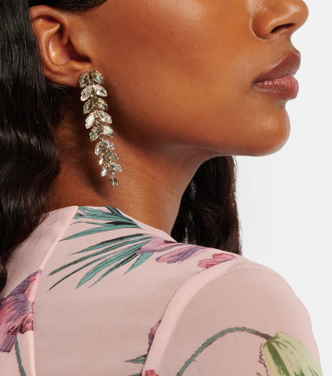 Erdem - Embellished drop earrings