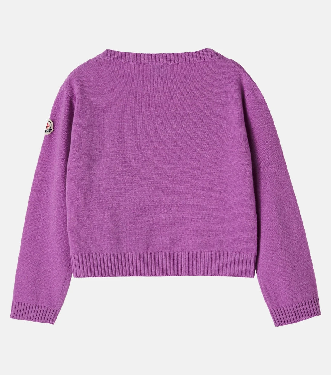 Moncler Enfant - Logo wool and cashmere sweater