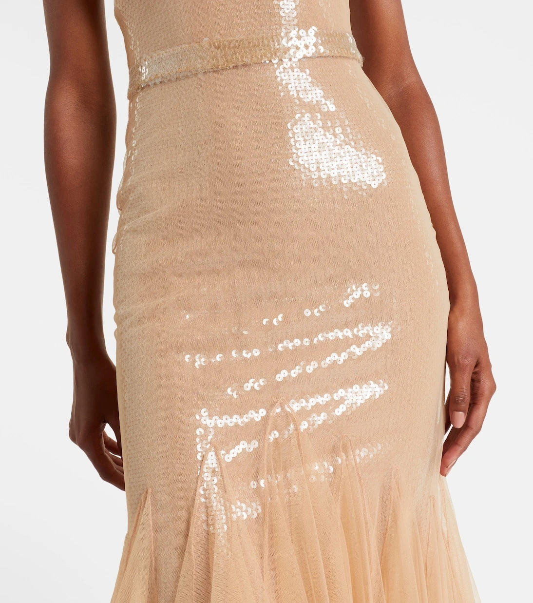 David Koma - Sequined tulle gown